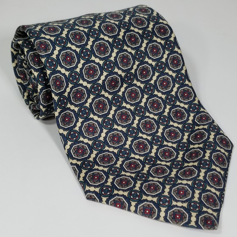 Christian Dior Geometric Tie 100% Silk